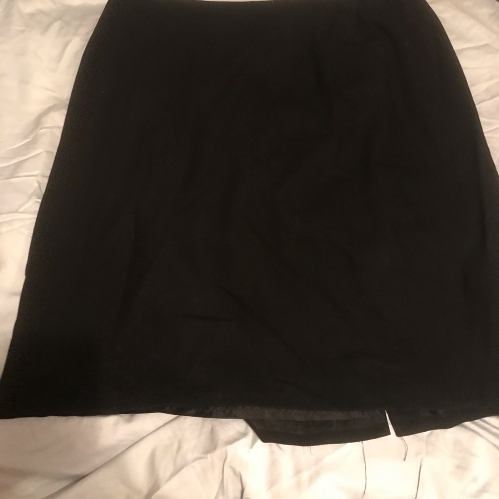Talbots petite black skirt